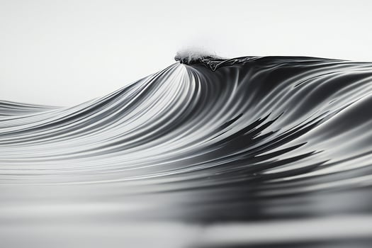 Nature Background Monochromatic Ocean Wave Abstract Black and White Curving Water Texture photo