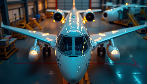 Airplane in Hangar photo