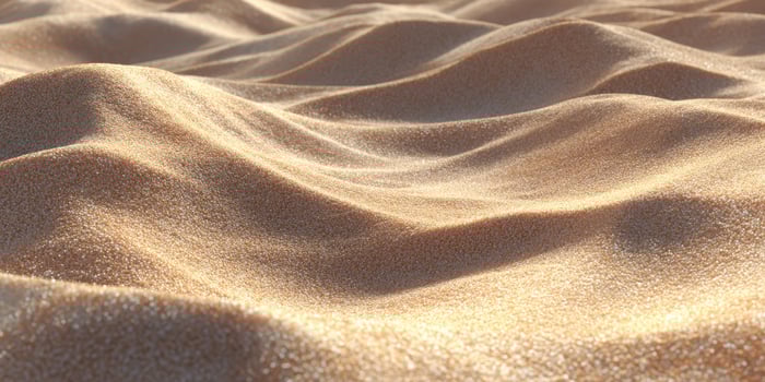 Close-up of Golden Sand Dunes with Natural Texture photo