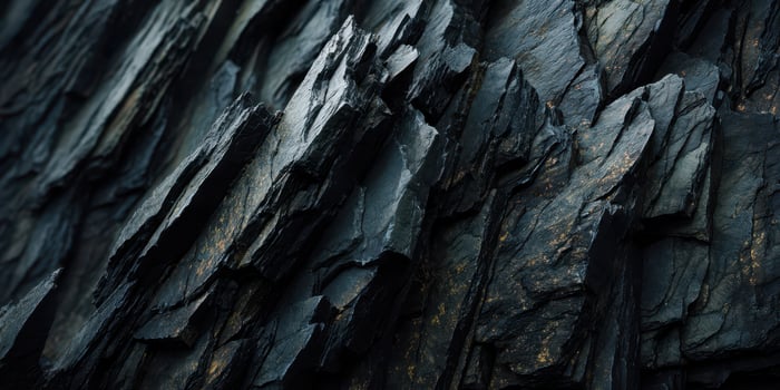 Dark rugged layered rocky cliff texture background photo
