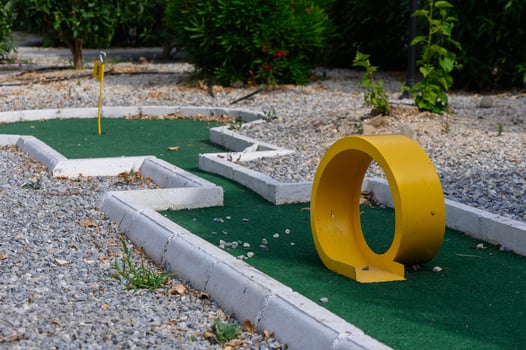 Mini Golf Lane in Residential Complex photo