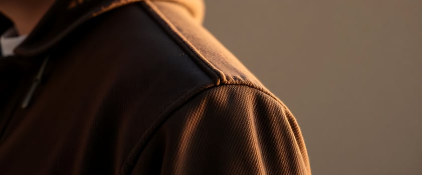 close up of a person wearing a hoodie photo