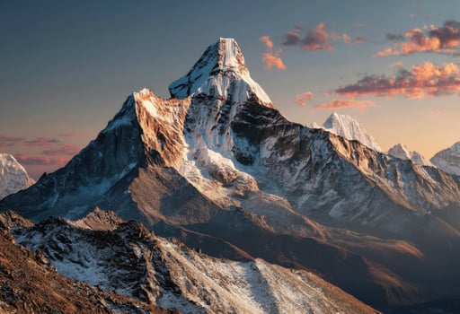 Majestic Peaks Exploring the Breathtaking Beauty of High Altitude Mountain Landscapes and Nature photo