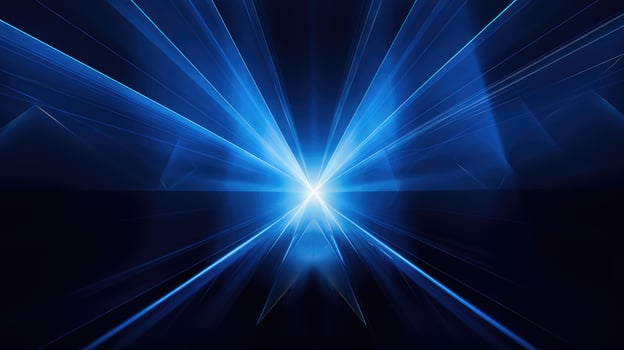 abstract blue laser beam photo