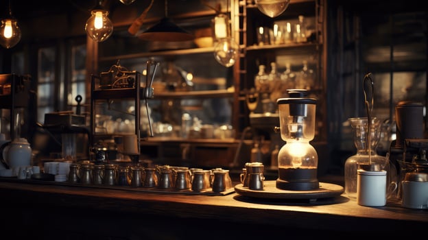 ambiance dark coffee photo