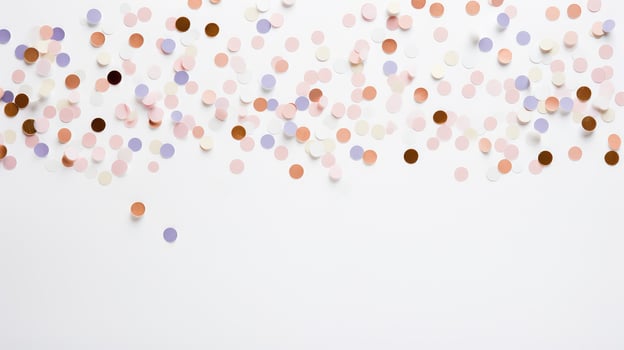 elegance white background with confetti photo