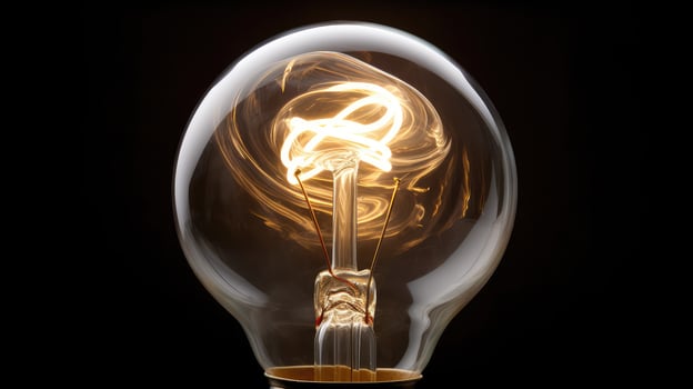 filament lightbulb white photo
