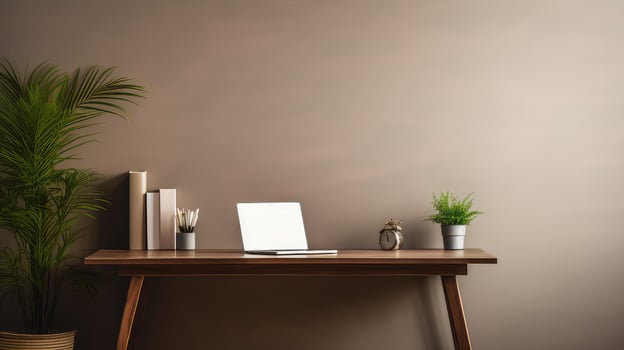 space walnut table photo