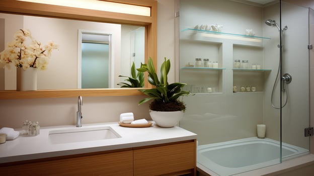 shower bathroom glass photo