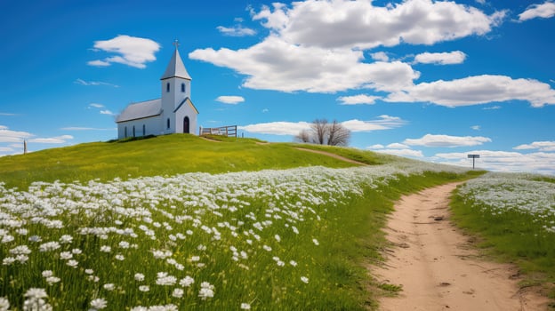 rustic cross spring photo