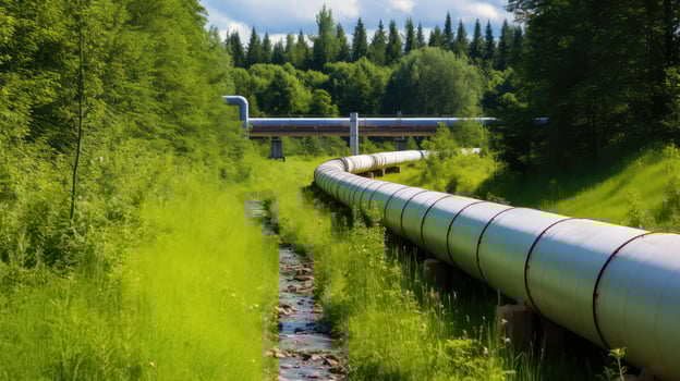 pipeline natural gas green photo