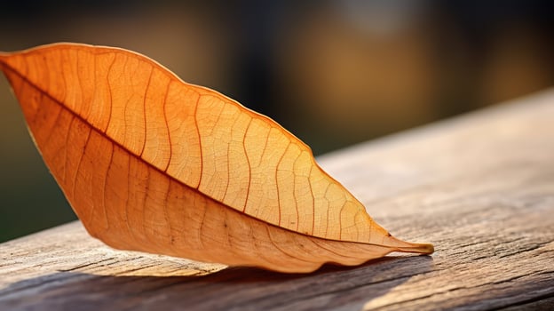 single orange leaf photo