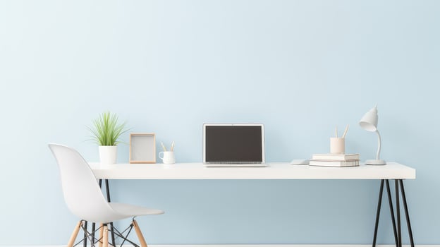 serene modern light blue background photo