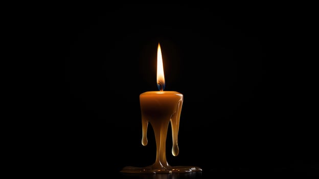 flame black background candle photo