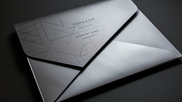 gala silver invitation photo