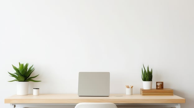 sleek office computer desk photo