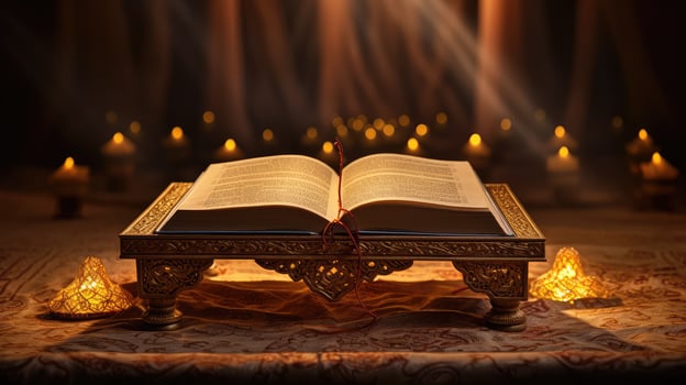 elegant quran book photo
