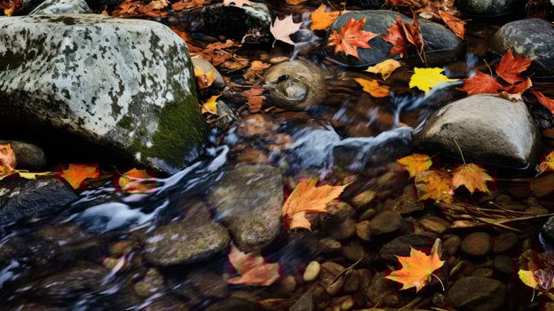 autumn texture water photo