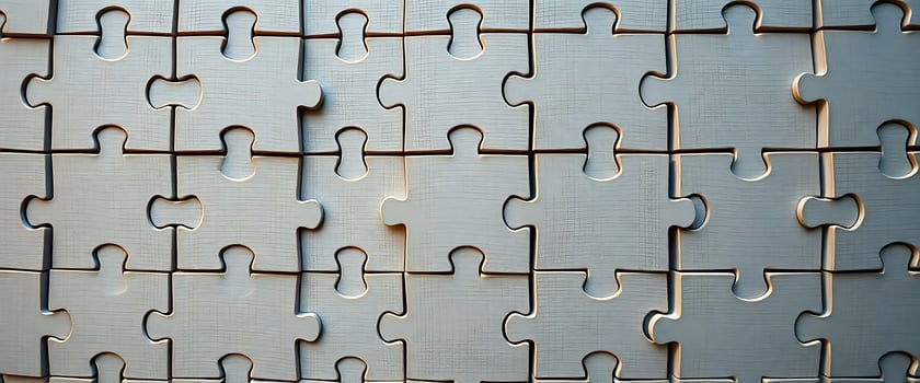 close up of a puzzle piece wall photo