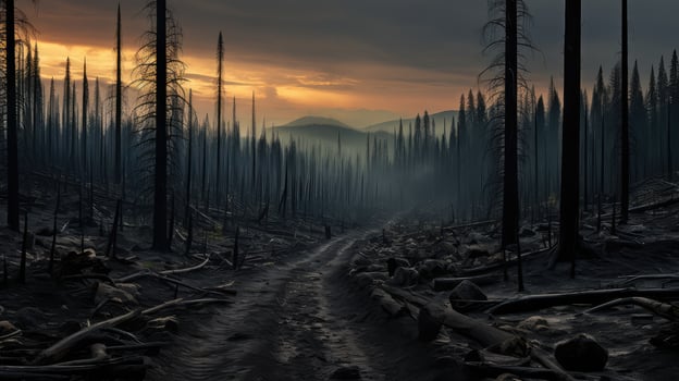 aftermath fire ashes photo