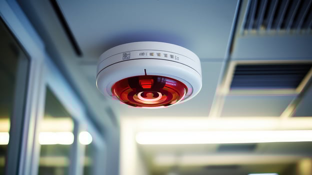 up fire alarm install photo