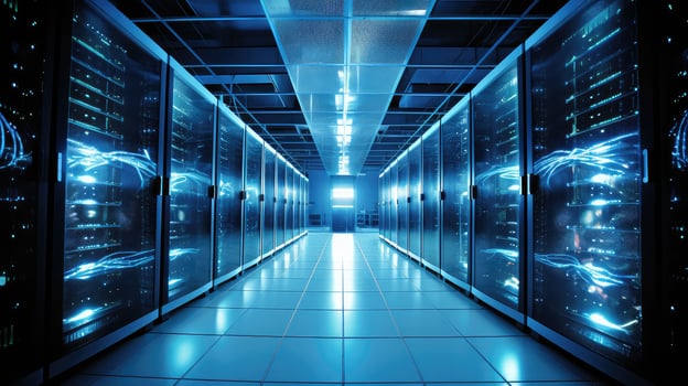 aisle data center management photo