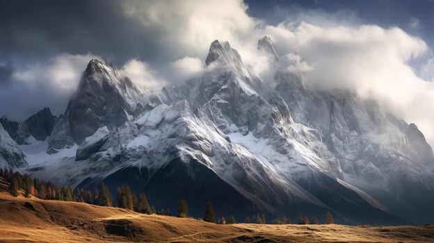 dramatic clouds hdri photo