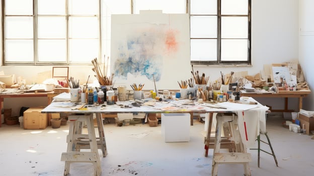 paint white workspace photo