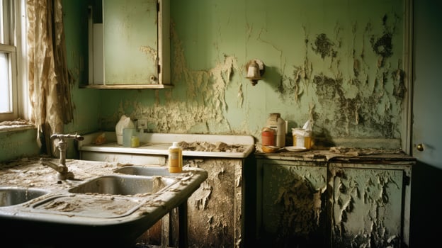 decay moldy house photo