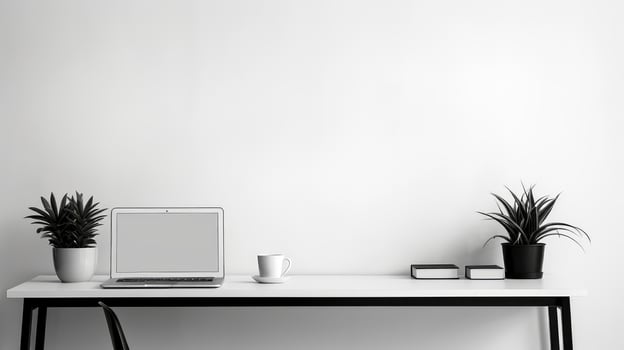 setup minimal desk photo