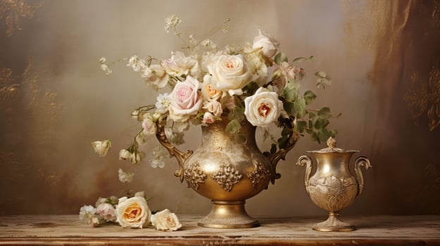 elegance antique gold background photo