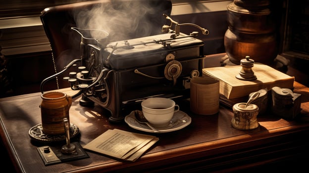 nostalgic coffee cigar photo