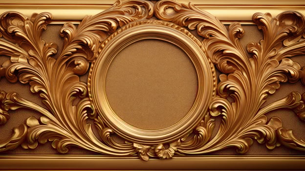 frame antique gold texture photo