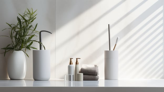 bathroom white brush photo