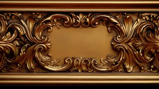 frame antique gold texture photo