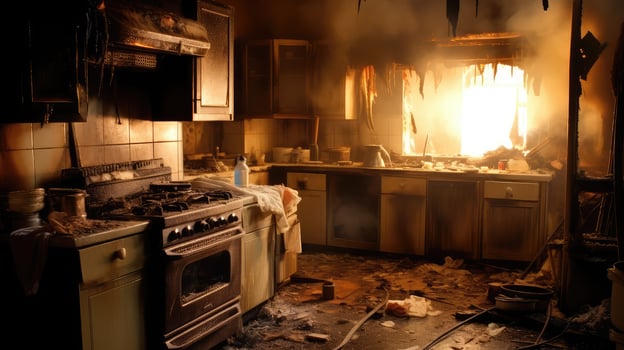 soot kitchen fire photo