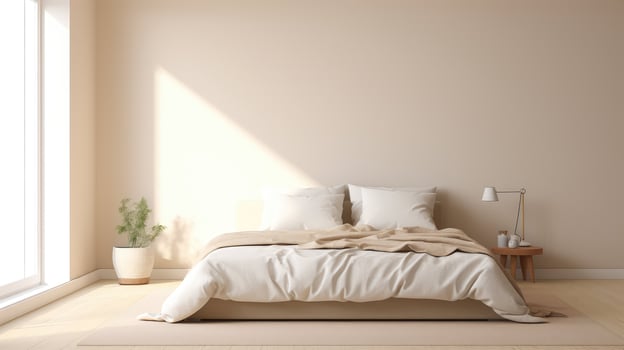 unmade clean empty house photo