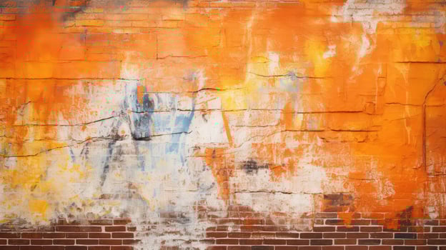 abstract orange brick wall photo