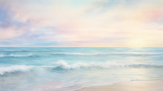 ocean watercolor pastel photo
