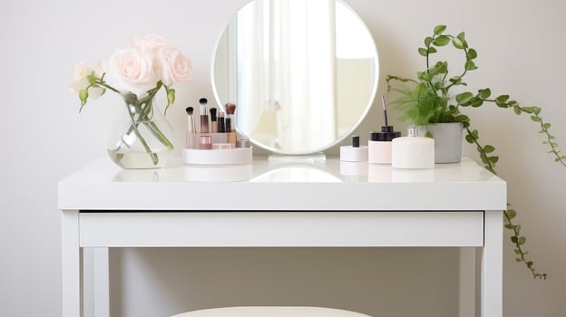 sleek makeup table photo