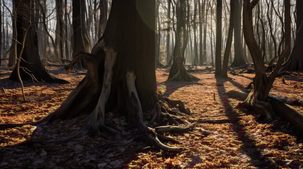 dense sick tree photo