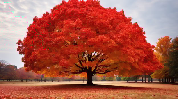 colors tree with leaves photo