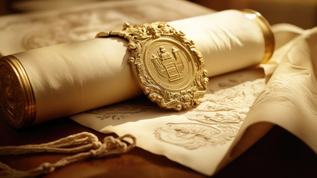 elegant gold seal photo