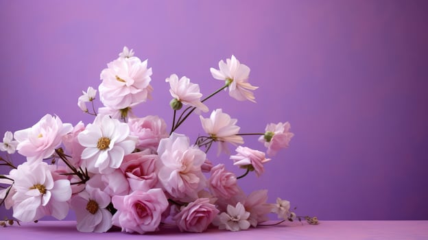 floral purple background light photo
