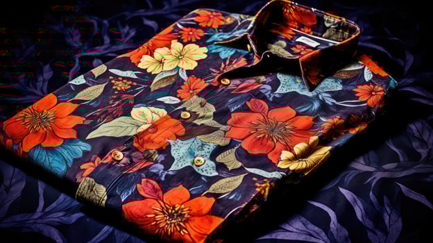 floral vintage shirt texture photo