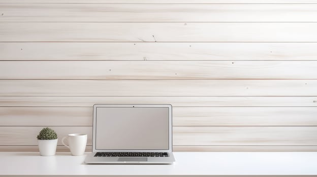 modern white wood back photo