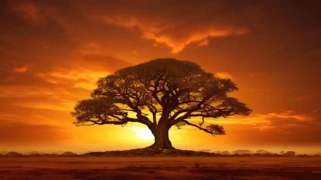 sunsilhouette golden background photo