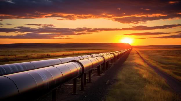 horizon pipeline oil field photo