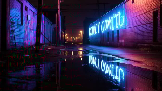 glow black text effect photo