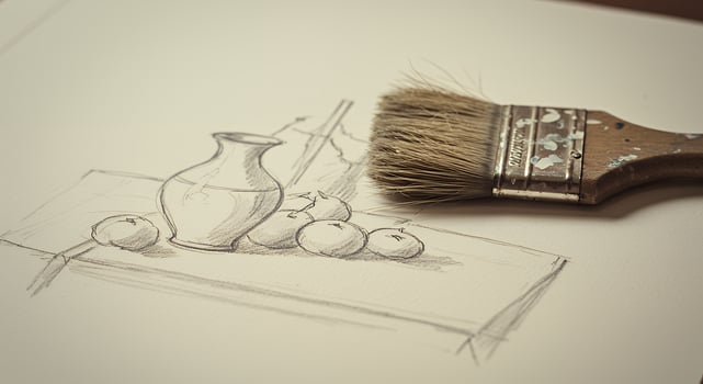 A brush on a table photo